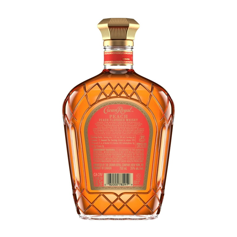 Crown Royal Peach Flavored Whisky, 750 mL, 35% ABV - Walmart.com Crown Royal Peach Flavored Whisky, 750 mL, 35% ABV - Walmart.com
