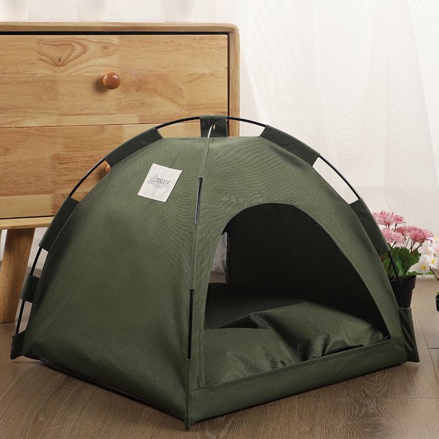 Tienda de campaña para gatos, tipi transpirable para mascotas, fácil de limpiar, perrera para perros y gatos, suministros para mascotas JShteea El nuevo