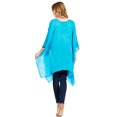 thumbnail image 2 of Sakkas Adalwin Third Tie Dye Desert Sun Circle Ponch Tunic Top Blouse W/Embroidery - 42-Blue - One Size, 2 of 5