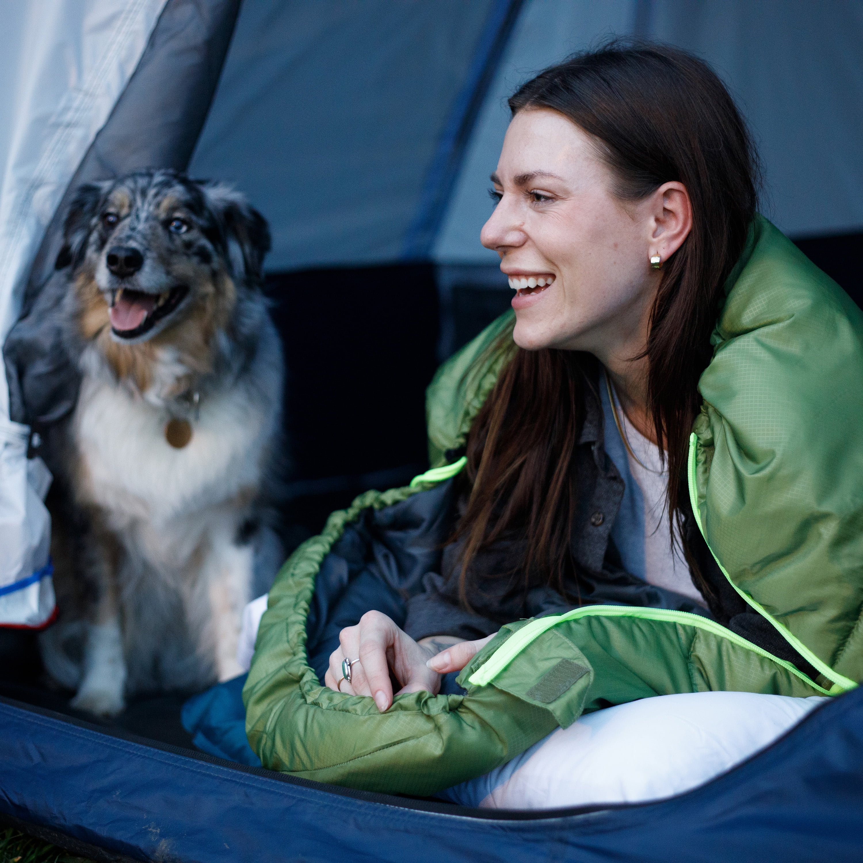 (2 pack) Ozark Trail 50F Compact Mummy Adult Sleeping Bag - Green (88.6'' x 31.5'')