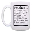 thumbnail image 2 of ThisWear Grammar Teacher Gifts for Teacher Dictionary Definition Teacher Gift 15oz Coffee Mug, 2 of 4