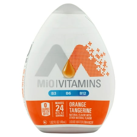 Mio vitamines B3, B6, B12 liquide Enhancer eau Mandarine Orange, 1,62 FL OZ (48 ml) Bouteille