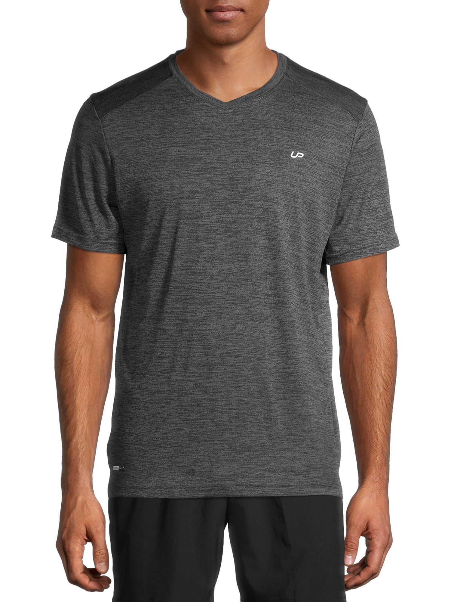 Unipro Men's Heather Wicking V-Neck T-Shirt, up to Size 2XL - Walmart.com