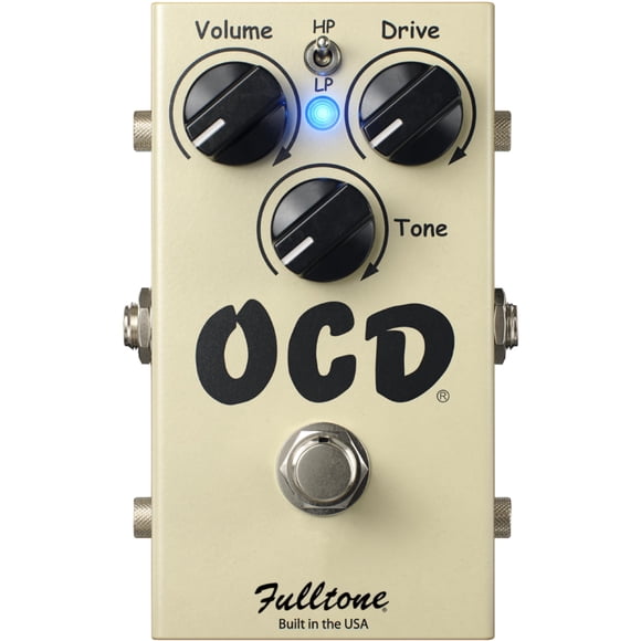 Fulltone OCD Obsessive Compulsive Drive Guitar Overdrive Pedal with HP/LP Tone Switch, MOSFET Clipping, Buffered Bypass Made in USA