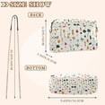 thumbnail image 4 of FORMRS Women Crossbody Purse with Chain Strap Vegan Leather Shoulder Handbag, Beige Vegetables Pattern, 4 of 7
