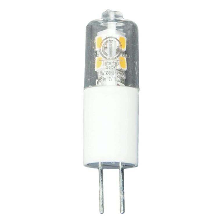 Tåget krybdyr Skat Great Value LED Light Bulb, 1.5 Watts (10W Eqv.) T3 Lamp G4 Base,  Non-dimmable, 2-Pack, Soft White - Walmart.com