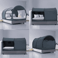 Alvantor Bed Tent Pop Up Canopy Twin Size Charcoal