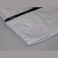 thumbnail image 4 of Mens Milani dress shirt soft cotton Blend easy wash business long sleeves white, 4 of 6