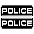 thumbnail image 1 of Police Car Magnetic Sign For Off Duty Officers 18"×6" (2 Pack) (Black), 1 of 4
