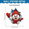 thumbnail image 3 of Aodebiao 1 Packs Christmas Wall Decals Stickers Removable Waterproof Santa Claus Reindeer Snowflake Holiday Home Decor for Window Door Wall Bedroom Living Room Shop, 3 of 4