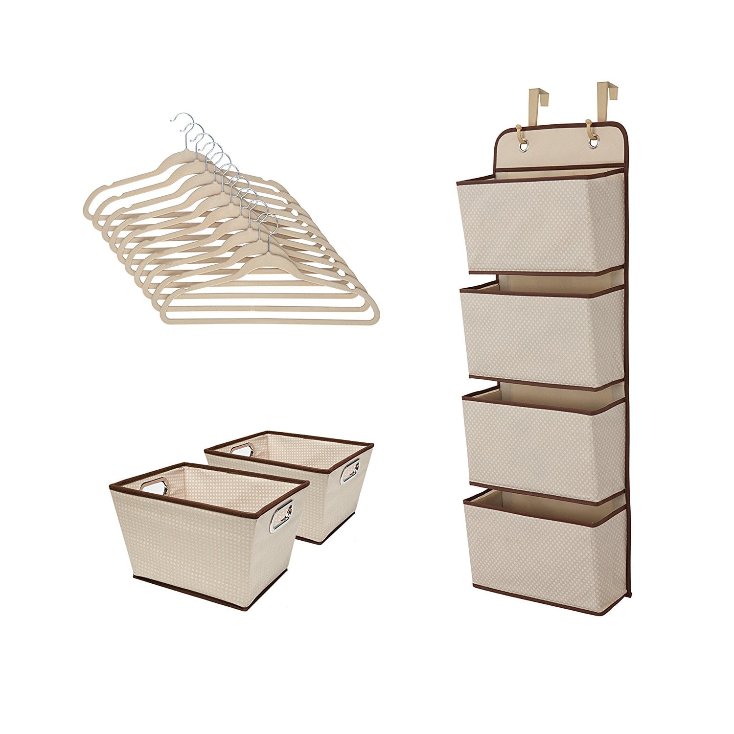 Beige Delta Children Complete Nursery Organization 13-Piece Set