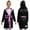 Black&Pink, variant on Aiihoo Kids Boys Girls Boxing Robe Satin Hooded Boxer Cloak Long Sleeve Robe Cloak Cape Black&Pink 10