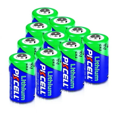 PKCELL CR2 Battery, High Capacity CR2 3V 850mAh Lithium Camera Batteries Long Lasting Power 10Pcs