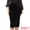 Black, variant on DARING DIVA Women's Ruffled Ruched Cocktail Midi Skirts Small Black