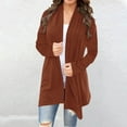 thumbnail image 2 of Women's Airy Knit Cardigan Long Sleeve Loose Fit Duster Sweater Soft Layering Piece for Office Casual Wear 2025 Fashion, 2 of 7