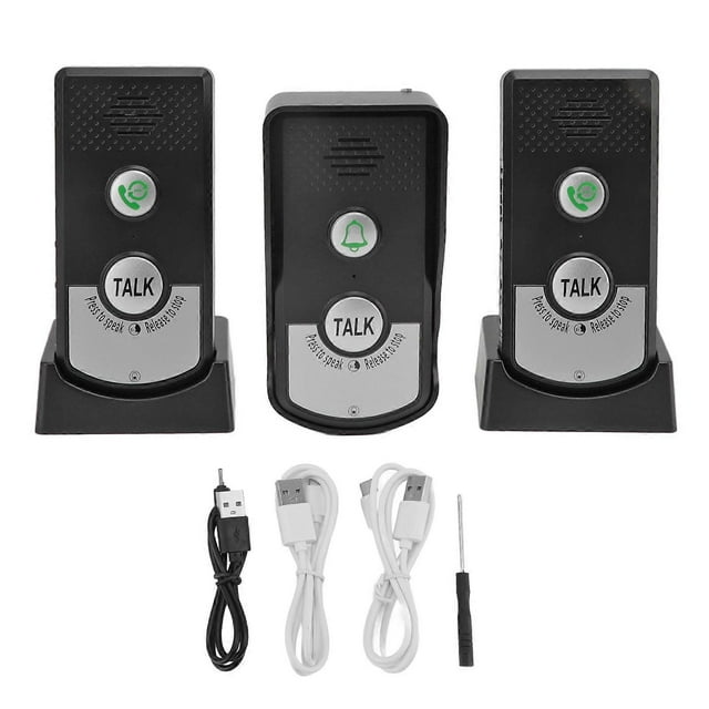 Interphone vocal sans fil, chargement USB, 1\xa0000 m, longue distance, intelligent, pour la maison