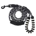 thumbnail image 2 of Dog Rope Leash, Dog Leash Reflective Pet Pulling Leash Lightweight Wear Resistant With 360 Degrees Rotating Metal Hooks For Outdoor Black, 2 of 8