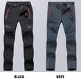thumbnail image 2 of Pantalones de senderismo para hombre Pantalones de montaña impermeables a prueba de viento extraíbles con forro polar, 2 of 7