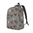 thumbnail image 2 of Naloa Canvas Backpack for Men Women Rooster Print Rucksack Casual Travel Daypack Large and Small Durable College Tote Satchel Bookbag for Teens, 2 of 8