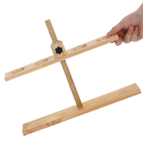 OULII Wooden Adjustable Funnel Rack for Science Lab Accessories, Khaki, Laboratory Equipment, 1 Piece