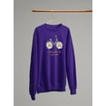 thumbnail image 3 of Daisy Bicycle Positive Quote Sweatshirt Women -Image by Shutterstock, Female x-Large, 3 of 4