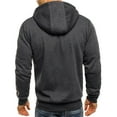 thumbnail image 4 of Chandails à Capuchon d'Hiver pour Hommes Chandail à Capuche Décontracté Manteau Chaud Veste, 4 of 5