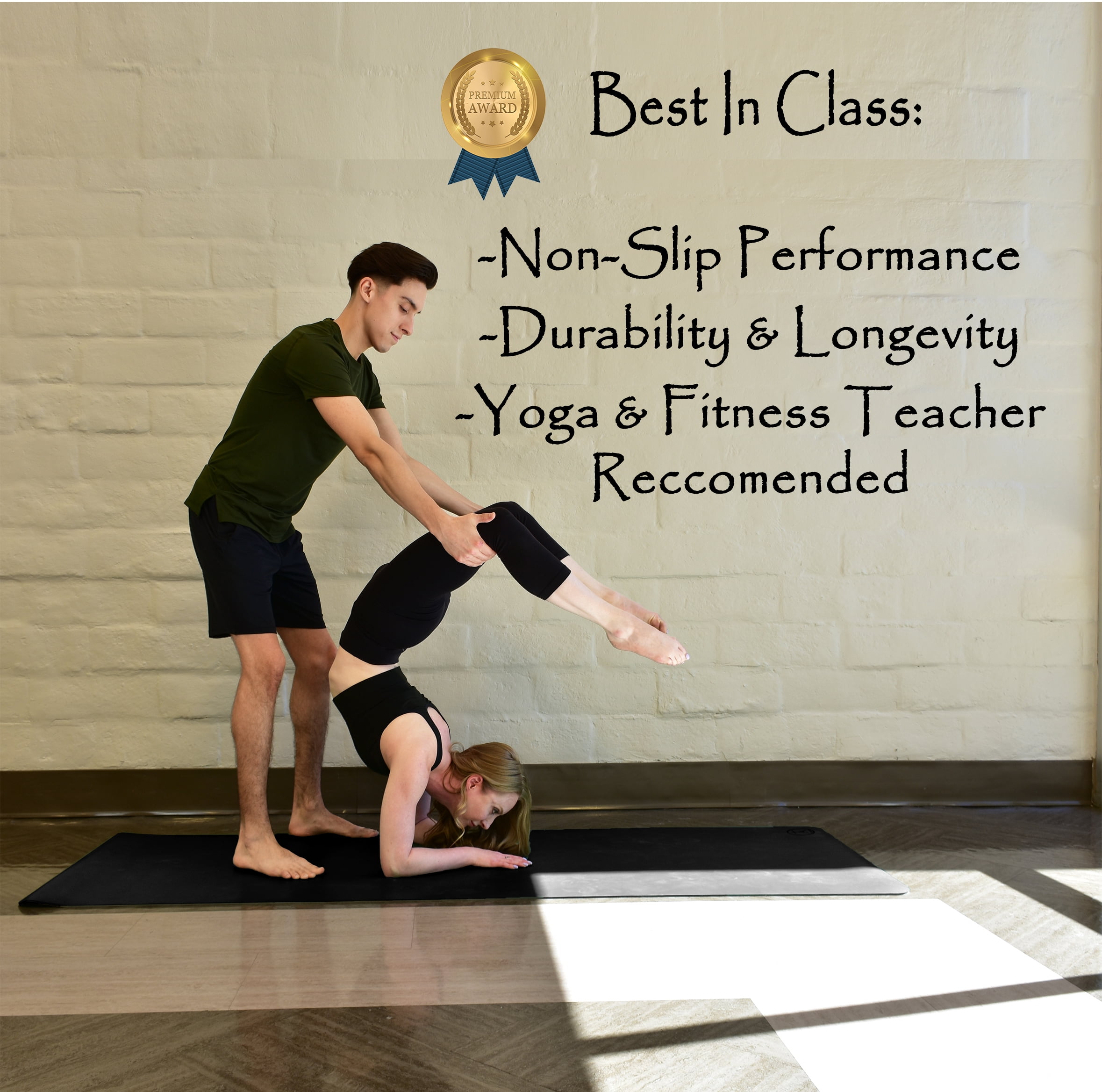Tatago Extra Large Yoga Mat for Home Workout-{84"x30"}-Natural Rubber Non Slip Long & Wide XL Hot Yoga Mat for Men & Women. Wonderful Large Exercise Mat for Kids too!