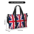 thumbnail image 3 of Travel Duffel Bag Union-Jack Flag Sports Tote Gym Carry On Bag Overnight Crossbody Bag For Women Men, 3 of 6