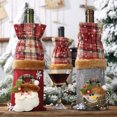 thumbnail image 5 of Juego de fundas para botellas de vino de Navidad para Navidad, bodas, cumpleaños, vacaciones, decoración de mesa de comedor Namotu CPB-CJZ478, 5 of 5