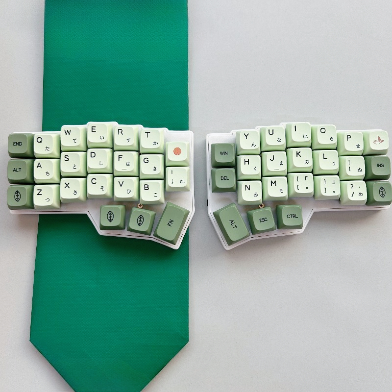 MiFuny CORNE V4 Split Keyboard Kit Collocation Japanese Keycap Wired RGB Hot-swappable Support VIAL Left and Right Hand Split Keyboard