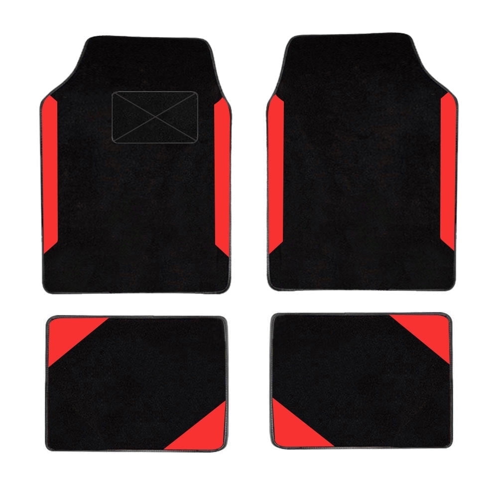 Tuqiang Car floor mats for Mercedes-Benz for SLK-Class Soft-ultimate floor mats Suede Black and Red