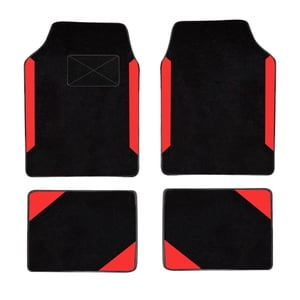 Tuqiang Car floor mats for Mercedes-Benz for SLK-Class Soft-ultimate floor mats Suede Black and Red