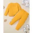 thumbnail image 4 of Toddler Girl Clothes Fall Winter Jogging Outfit Little Girl Unicorn Sweatsuit+ Pants Set Baby Sweatshirt Clothing 1-5Y, 4 of 5