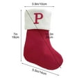 thumbnail image 2 of 26 pcs Red Felt Christmas Stockings Party Favors Stockings for Xmas Decoration for Home/Office, Red Christmas Tree Ornaments, 2 of 7