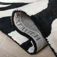 thumbnail image 6 of SAFAVIEH Soho Emery Abstract Wool Area Rug, White/Black, 7'6" x 9'6", 6 of 11