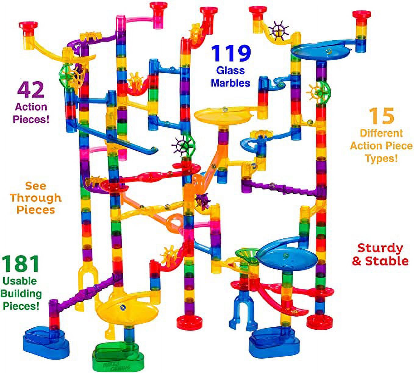 Marble Genius Marble Run - Maze Track or Race Game for Adults