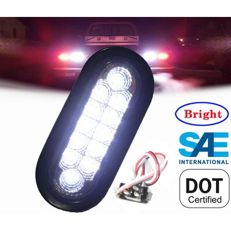 Dmt Kit - White Oval Backup Reverse LED 6