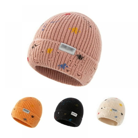 

Baby Cotton Hats for Boys Girls Cute Soft Knit Beanie Infant Toddler Kids Caps 0-5Y
