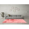 thumbnail image 3 of Ahgly Company Machine Washable Indoor Rectangle Abstract Red Modern Area Rugs, 7' x 9', 3 of 4
