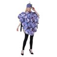 thumbnail image 1 of Gupgi Costume Raisins Violets pour Adulte Fruit Halloween Cosplay Tenues Gilet Sans Manches avec Chapeau, 1 of 7