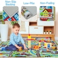 thumbnail image 3 of Ythropon Kids Rug Car Play Mat 5.2'x3.3',Train Track Kids Carpet Playmat Rug for Toy Cars,Non-Slip Educational Learning Road Play Rugs,Washable City Map Carpet Mat for Kids Room Bedroom,Sky Blue, 3 of 7