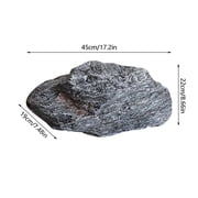 Rock Landscape Rock Multipurpose Pump Cover Background Props Stone Sculpture Realistic for Lawn Garden Patio Porch, Style B