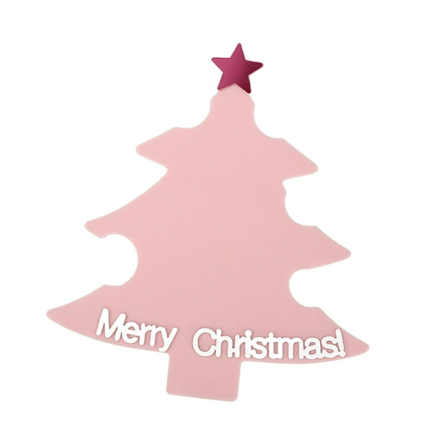 TISHITA Christmas Tree Shape Nail Photo Prop Multipurpose Modern Acrylic Nail Art Display Board Tech Props for Salon Studio Supplies Pink
