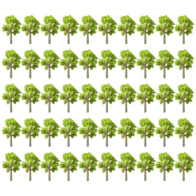 50Pcs 4cm Model Trees Garden Wargame Train Railway Architectural Scenery Layout