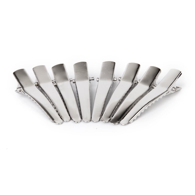 50 pinzas para el pelo de cocodrilo de metal con lazo, para hacer tú mismo