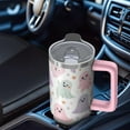 thumbnail image 5 of 30oz Halloween Tumbler with Handle, Haunted Ghost | Print | Halloween Gifts for Family & Friends | with Lids and Straws | Stainless Steel Insulated | Travel Mug, 5 of 5
