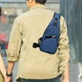 thumbnail image 5 of Waterproof Sling Bag For Men Women Crossbody Chest Bag Daypack Lightweight Multipurpose Shoulder Bag Backpack With USB Port, 5 of 17