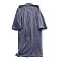 thumbnail image 4 of VNKIDY Men's Loungewear Lightweight Grid Patterned Kimono Robe Short Sleeve Cotton Nightrobe With Piping Detail Single Pocket For Home Relaxing Soft Homewear, 4 of 5
