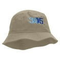 thumbnail image 5 of 305 Embroidered Bucket Hat - Natural OSFM, 5 of 5