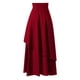 thumbnail image 2 of Gibobby faldas largas de mujer casuales Faldas de encaje negro de algodón vintage de ropa gótica para mujer(Rojo， M), 2 of 4